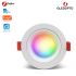 Gledopto GL-D-006P Zigbee Pro (Zigbee 3.0 + RF prijímač) inteligentné vstavané LED stropné svietidlo (550 lumenov. IP54), s bielym rámom