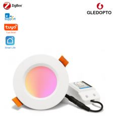 Gledopto GL-D-005P Zigbee Pro (Zigbee 3.0 + RF prijímač) inteligentné vstavané LED stropné svietidlo (1050 lúmenov. IP20), s bielym rámom