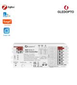 Gledopto GL-C-201W Tuya Wi-Fi inteligentný 5-v-1 RGBCCT LED ovládač (12V-24V)