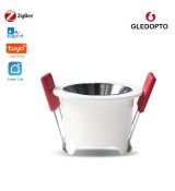 Gledopto GL-D-009P Zigbee Pro (Zigbee 3.0 + RF prijímač) inteligentné vstavané LED stropné svietidlo (800 lumenov. IP40), s bielym rámom