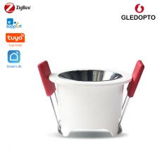 Gledopto GL-D-009P Zigbee Pro (Zigbee 3.0 + RF prijímač) inteligentné vstavané LED stropné svietidlo (800 lumenov. IP40), s bielym rámom