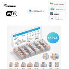Sonoff D1-2 Rozdeľovač konektorov na rýchle spájanie drôtov (s 10 typmi, súprava 54 ks)